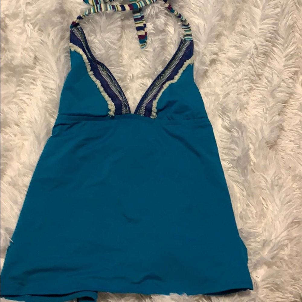 Gorgeous Lucky Brand Vintage Halter swim top M